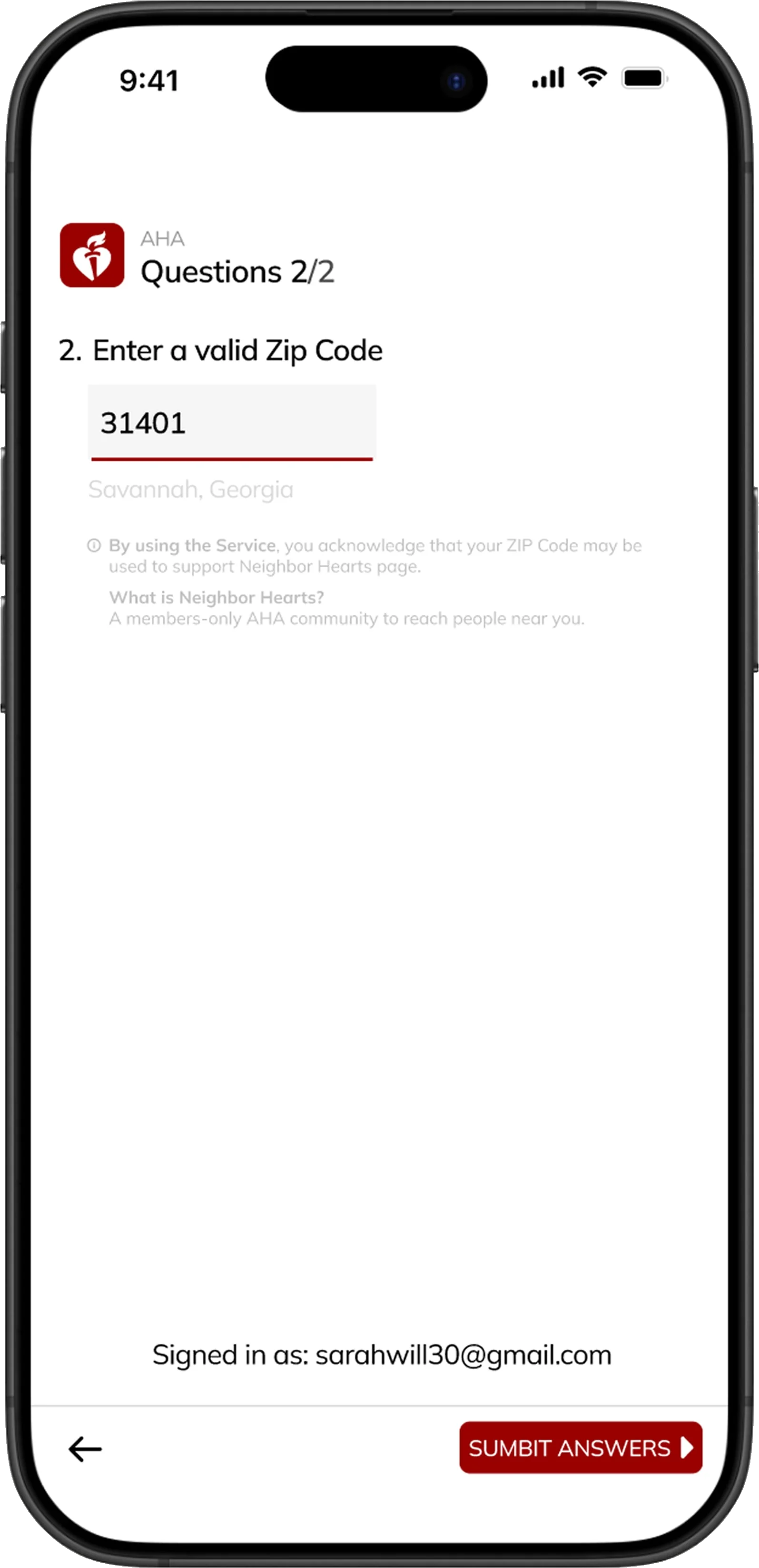 Fig. 04 — Joining: two questions, a zip code, and you're in
