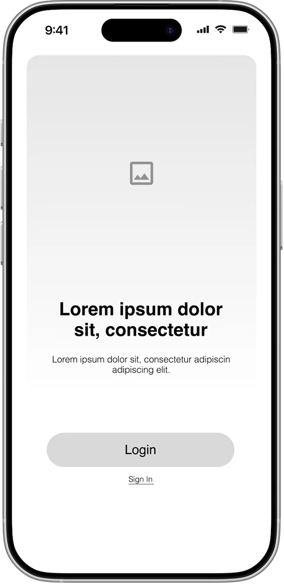 Fig. 03 — Mid-fi wireframes: landing · home · device setup · chat room
